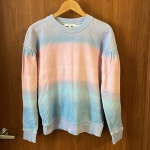 Derek Lam 10 Crosby Dégradé French Cotton-Terry Sweatshirt Size Small